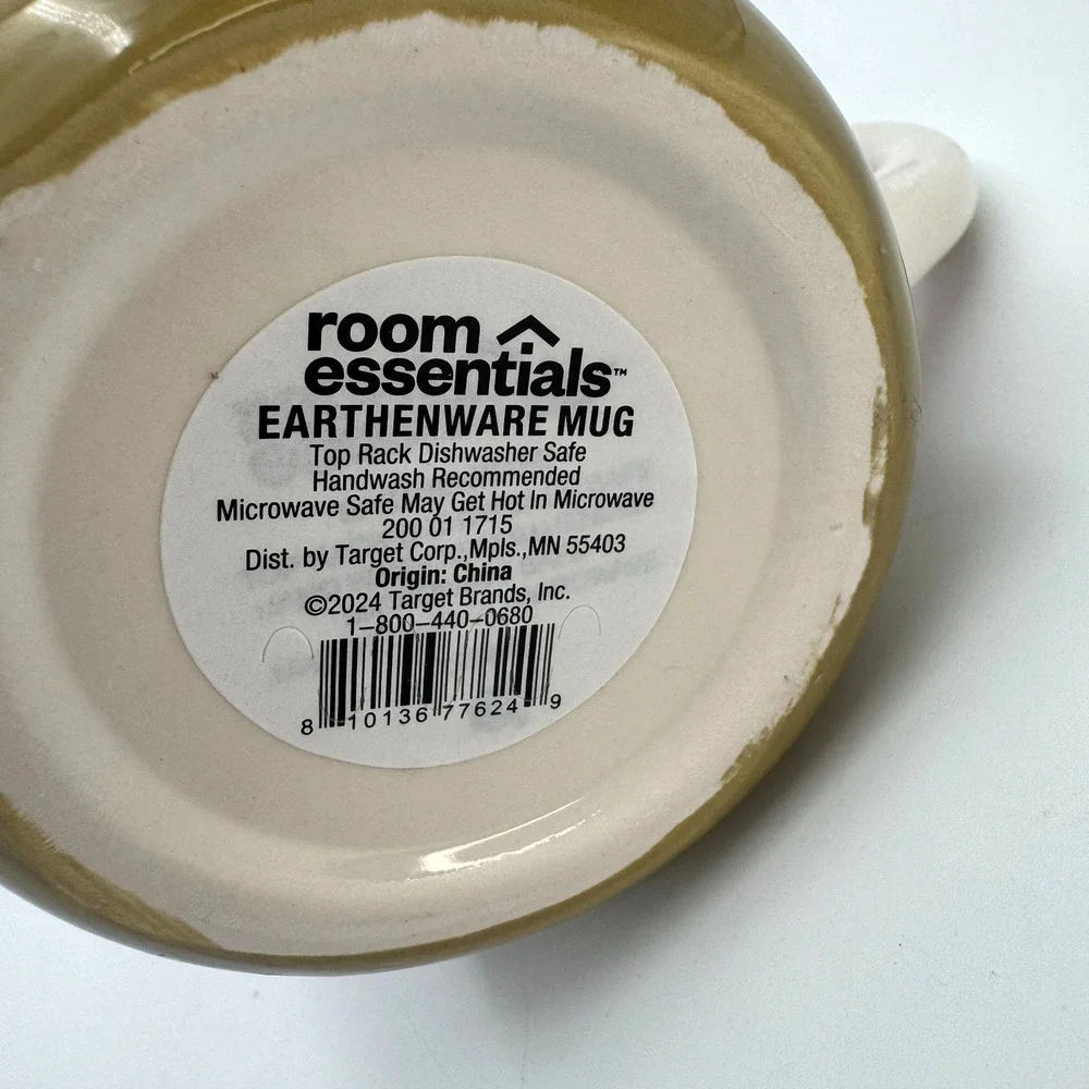 Room Essentials Earthenware Donut Mug 16oz Donut Stack Microwave Dishwasher Safe